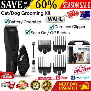 Wahl Pet Dog Hair Clipper Grooming Trimmer Cordless Combo Rechargeable w Trimmer - Picture 1 of 13