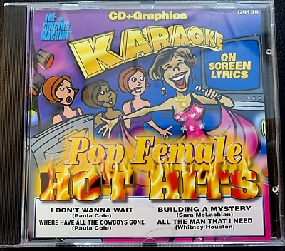 Karaoke Pop Female Hot Hits Authentic 'Singing Machine' CD & G Near Mint - Image 1 of 3