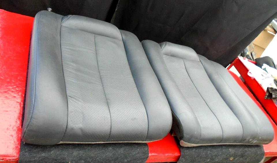 99 00 01 02 03 TOYOTA SOLARA COJINES RESPALDO ASIENTO TRASERO CUERO NEGRO CUPÉ OEM Foto 1 de 4