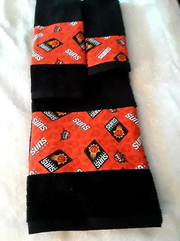 Phoenix Suns 3pc Towel Set Handmade  Great Gift!!! Cover