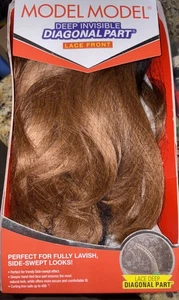 Model Model Deep Invisible Diagonal Part Lace Front Wig DIDI OT30 NEW - Picture 1 of 11
