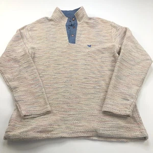 Southern Marsh XS (Fits Large) 1/4 Zip Mock Neck Pullover LS Sweater Colorful - Picture 1 of 13