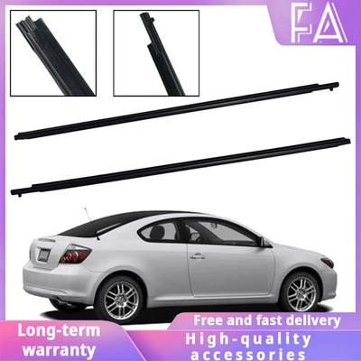 For Scion TC 2005-2008 2009 2010 LH+RH Door Glass Window Weatherstrip Seals Foto 1 de 4