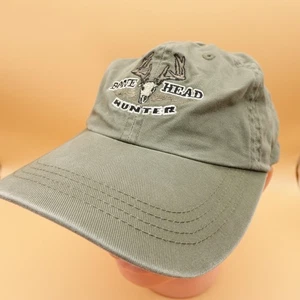 Legendary Bone Head Hunter Hat Cap Strap Back Embroidered Outdoors Mens OSFA - Picture 1 of 9
