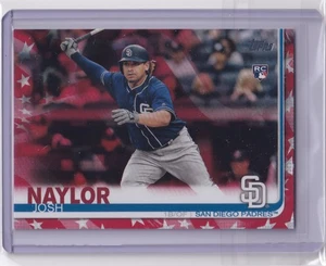 2019 Topps Update JOSH NAYLOR Rookie Independence Day Parallel 24/76 US43 Padres - Picture 1 of 2