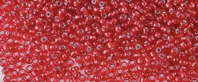 500 pcs, 3 mm glass transparent beads Red New - Image 1 of 3