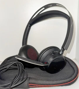 Poly Voyager Focus 2 Wireless Bluetooth Noise Cancelling Office Headphones Set - Picture 1 of 3