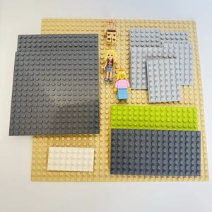 Lego Sand Grundplatte 10"x10" 32x32 3 Minifiguren 10 Mosc Größe Grundplatten LOT - Bild 1 von 5