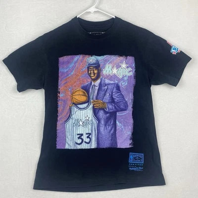 Mitchell and Ness Orlando Magic Shaquille Oneal Graphic Shirt Adult Medium Black - Image 1 of 4