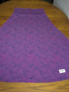 Lularoe Purple Blue Stretchy Comfy Geometric Whimsygoth Casual Maxi Skirt XL - Picture 1 of 11