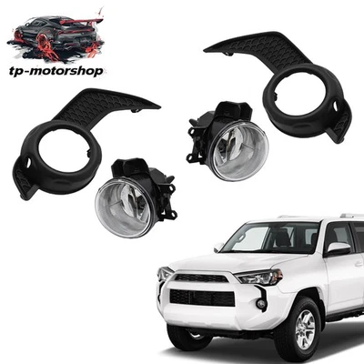 For 2014-2020 Toyota 4Runner TRD/SR5 2*Fog Lights Lamps Bezel Trim Covers Foto 1 de 4