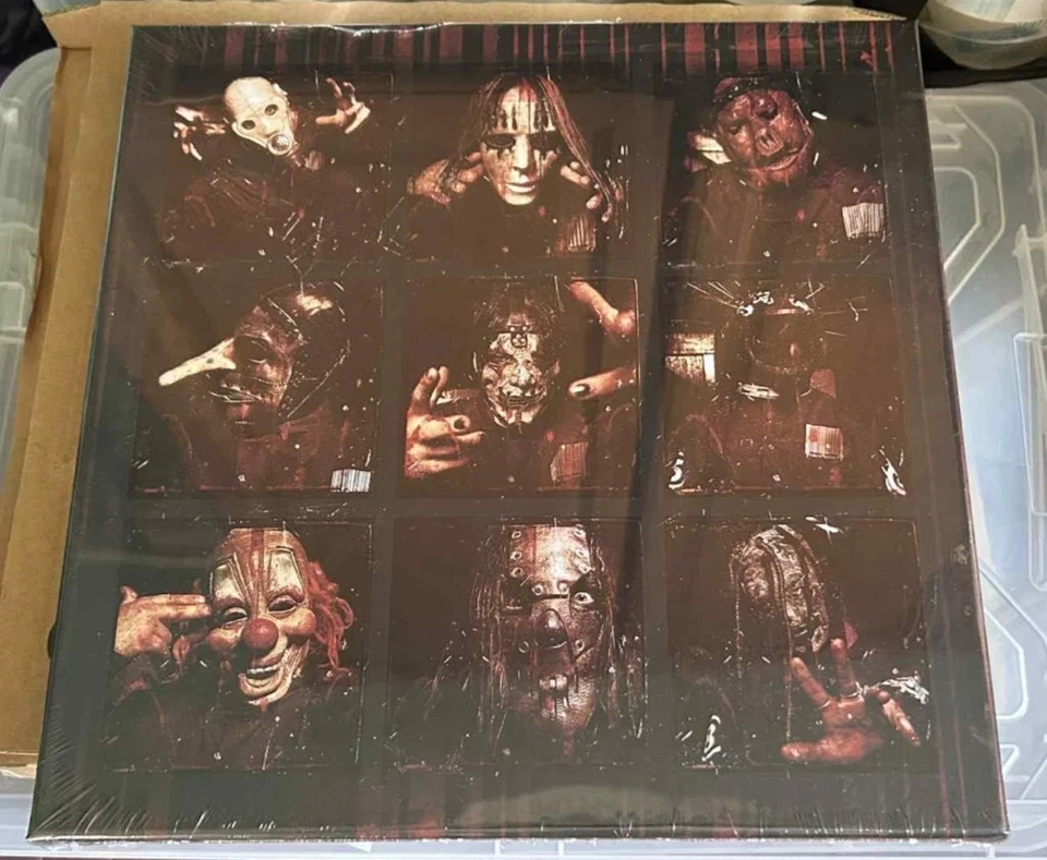 Slipknot 6LP 25TH ANNIVERSARY BLOOD SPLATTER BOX SET LE 1899 In Hand - Image 1 of 1