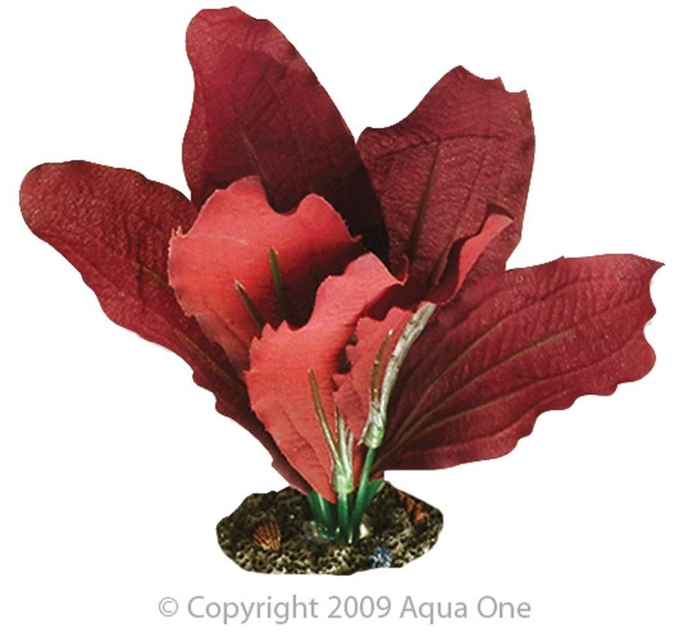 Aqua One Red Amazon Silk Plant 13cm - Small (24100)