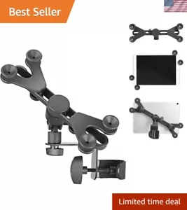 Verstellbare schwarze Tablet/iPad Halterung Halter - perfekt für Musiker & Moderatoren - Bild 1 von 8