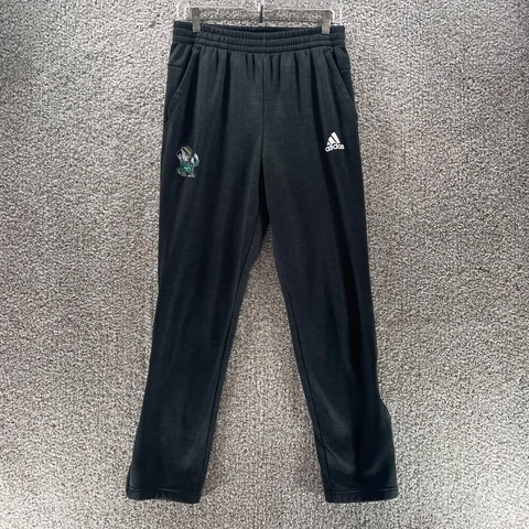Notre Dame Fighting Irish Pants Mens Medium Black Adidas Climawarm Sweatpants Cover