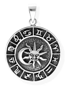 Amulett Kettenanhänger himmlisch Zodiakus aus 925 Silber 36037 - Picture 1 of 5