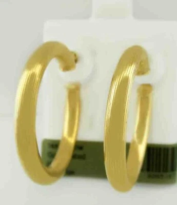 PENDIENTES ARO CHAPADOS EN ORO AMARILLO 14K NUEVOS CON ETIQUETA Foto 1 de 3