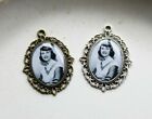 Sylvia Plath pendant, poet portrait cameo necklace, literary jewelry for readers