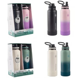 Thermoflask 40oz Stainless Steel Insulated Water Bottles with Spout Lids. - Picture 1 of 21
