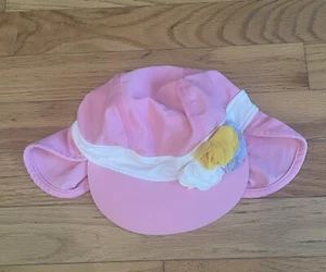 Cappello da sole rosa Hanna Andersson con fiori taglia XS - Foto 1 di 3