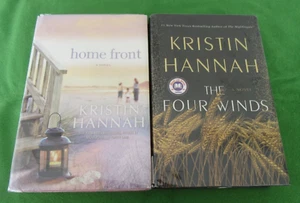 LOT 2 HCDJ STANDALONE NOVELS BY KRISTIN HANNAH: HOME FRONT; THE FOUR WINDS-EXLIB - Picture 1 of 6