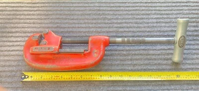 Ridgid No. 2 ( No. 1-2 ) Heavy Duty PIPE CUTTER 1/8" to 2" 3-Wheel Cutter USA - Image 1 of 4