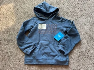 Columbia Boys Hunt Flag Hoodie Blue Youth Small $40 - Picture 1 of 6