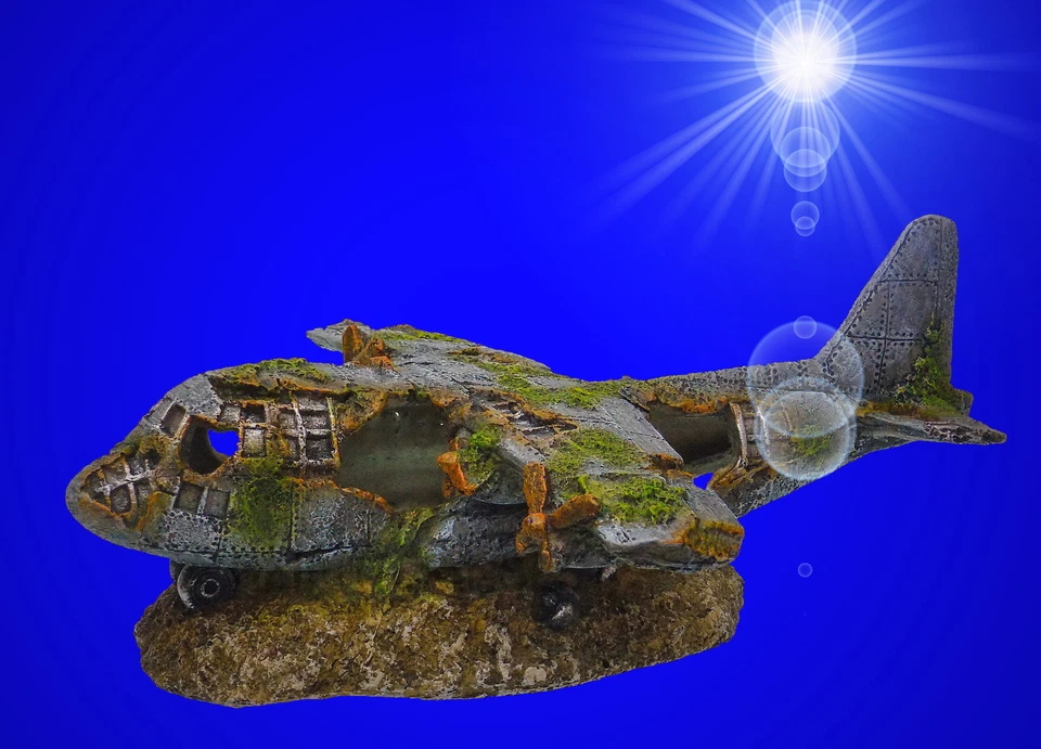 Nobby 28584 Aquarium Dekoration Aqua Ornaments Flugzeug (0kf)