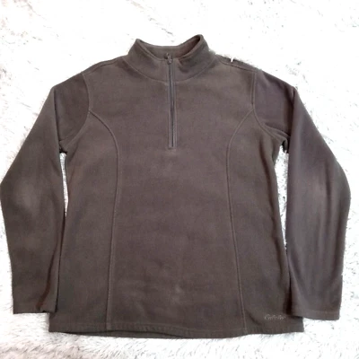 Cabela's Mens Shirt Jacket Fleece Green M Shacket Zip Long Sleeve Pullover  - Image 1 of 4