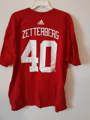 Camiseta Adidas NHL Detroit Red Wings HENRIK ZETTERBERG Roja talla M Foto 1 de 2