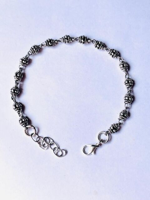 Hook Silver Chain Fashion Bracelets for sale | eBay