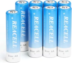 8PCS REACELL AA Rechargeable Batteries 2800 mAh High Capacity Ni-MH Battery - Picture 1 of 8