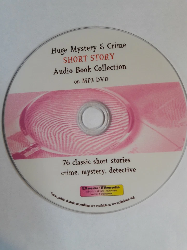 Huge Mystery &  Detective / Short Story - 60+ hrs Audiobook Collection Mp3 DVD  - Image 1 of 1