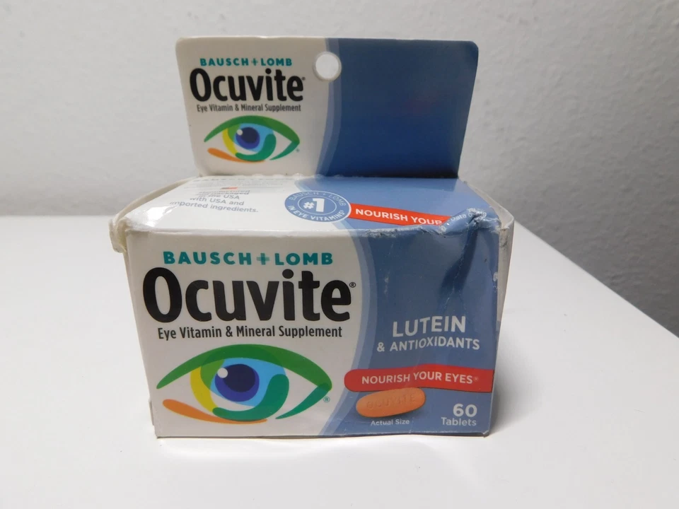 Bausch Lomb Ocuvite Eye Vitamin and Mineral Supplement With Lutein 60 Count