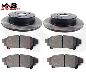 CARBON COATED REAR BRAKE DISCS & BRAKE PADS FITS TOYOTA PRIUS+ PLUS 12012-2020 - Picture 1 of 8