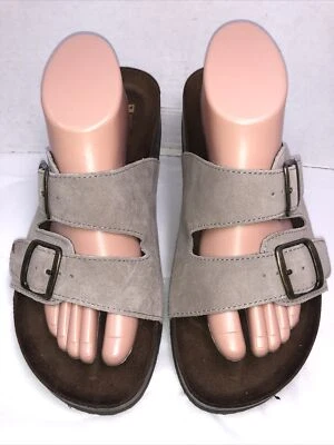 Sandalia Deslizable Plantillas Montaña Blancas Mujer Talla 10 M Helga Gamuza Taupe Claro #B Foto 1 de 4