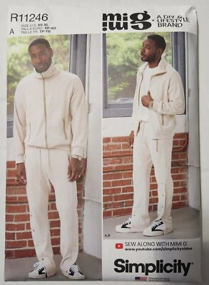 Simplicity R11246 (S9458) Men s Knit Jacket and Pants ~ Size XS - XL  - Image 1 of 4