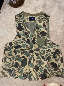 RedHead Men's Duck Camouflage Full Button Canvas Hunting Vest Net Sz Medium - Picture 1 of 6