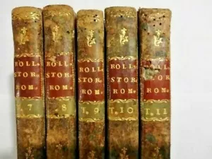 Charles Rollin - Storia romana (vols. da 7 a 11) - 1792/1793 + MAPPE ! - Foto 1 di 12