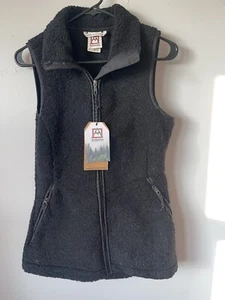 Avalanche Fleece Vest Womens Medium Relaxed Fit Black Full Zip Outdoor Mom - Picture 1 of 2