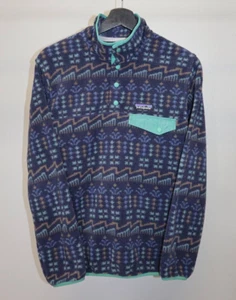 Patagonia Synchilla Snap T Pullover Tradewinds Pattern Ultra Rare Size XS - Picture 1 of 8