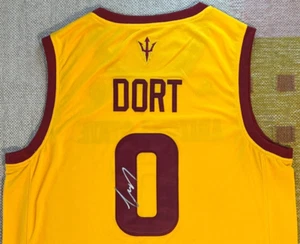 Camiseta deportiva firmada por Lu Lugentz Dort con autógrafo de los Arizona State Sun Devils NCAA NBA OKC - Imagen 1 de 4