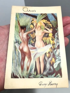 Diego Rivera Ciros Postkarte Vino, Mujeres, Flores - Vintage Made in Mexico - Bild 1 von 5