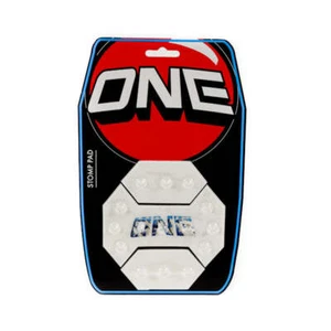 One MFG Mod-X Pod White Stomp Pad + Blue Mountain Logo | 3-Piece - Picture 1 of 1