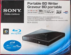 Sony Portable BD Writer - External Blu-ray Disc Drive (BDX-S500U) - Afbeelding 1 van 6
