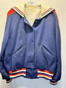 Chaqueta De Colección Varsity Cheerleader Butwin Azul Rojo Blanco "Bullpups" Talla Grande (?) - Imagen 1 de 10