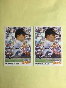 1992 Score Baseball  #433 Cal Ripken Jr.  ALL STAR - 2 Cards LOT- NM-MINT  2271