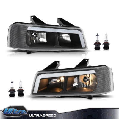 Fit For 2003-2023 Chevy Express GMC Savana LED Tube DRL Headlights Replacement - Image 1 of 4