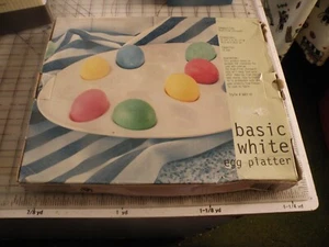 Over And Back Indoor Outfitters Deviled Egg Serving Platter 13.5 Holds 16 NIB - Picture 1 of 6