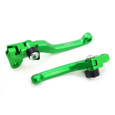 Palancas de freno/embrague pivote CNC LOGO KX para KAWASAKI KX250 KX250F KX450F verde EE. UU. Foto 1 de 4